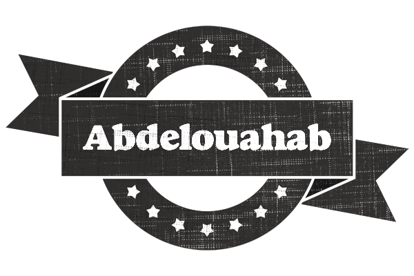 Abdelouahab grunge logo