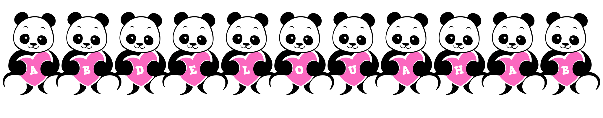 Abdelouahab love-panda logo