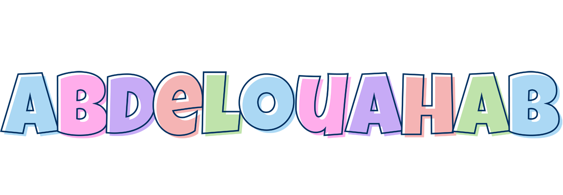 Abdelouahab pastel logo
