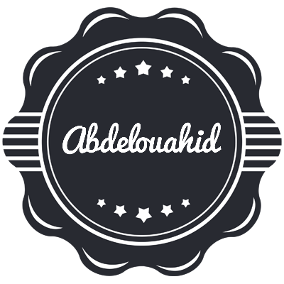 Abdelouahid badge logo