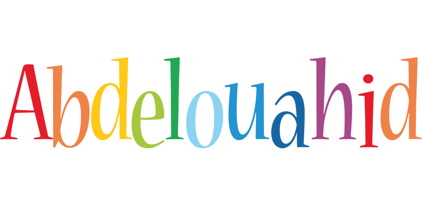 Abdelouahid birthday logo