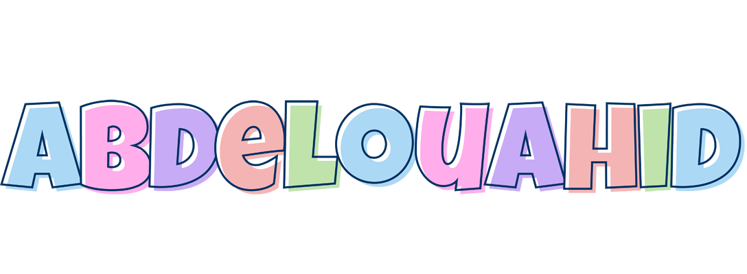 Abdelouahid pastel logo