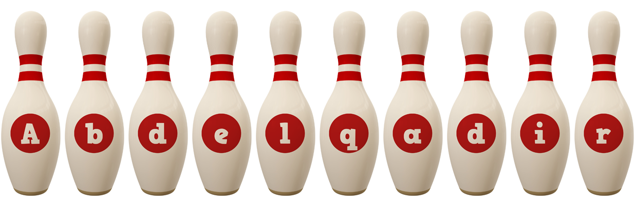 Abdelqadir bowling-pin logo