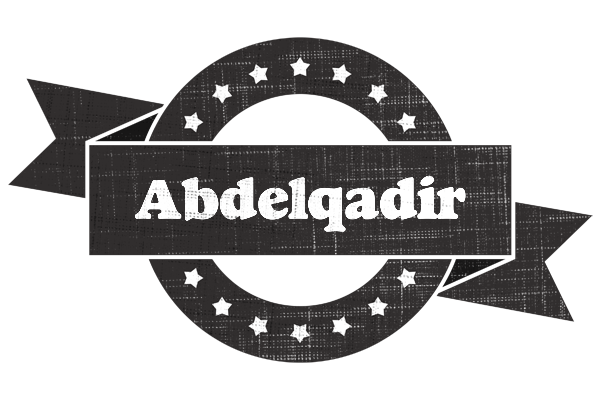Abdelqadir grunge logo