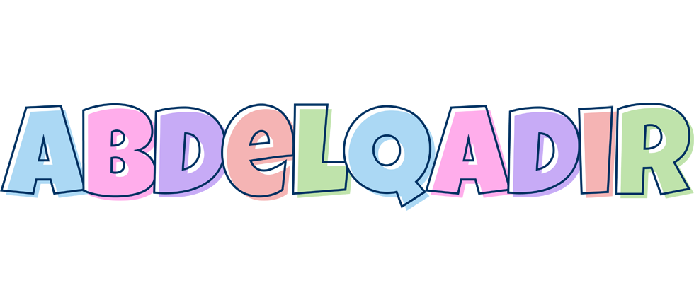 Abdelqadir pastel logo