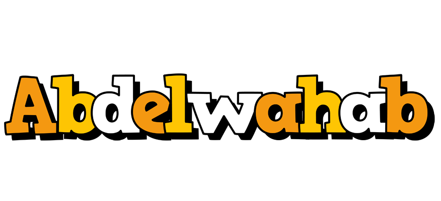 Abdelwahab cartoon logo