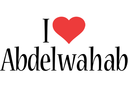 Abdelwahab i-love logo