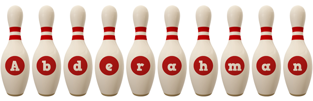 Abderahman bowling-pin logo