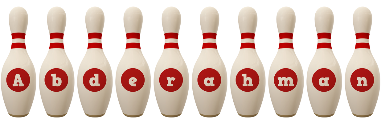 Abderahman bowling-pin logo