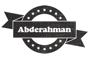 Abderahman grunge logo