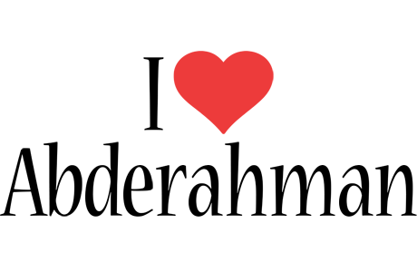 Abderahman i-love logo