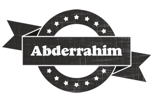 Abderrahim grunge logo