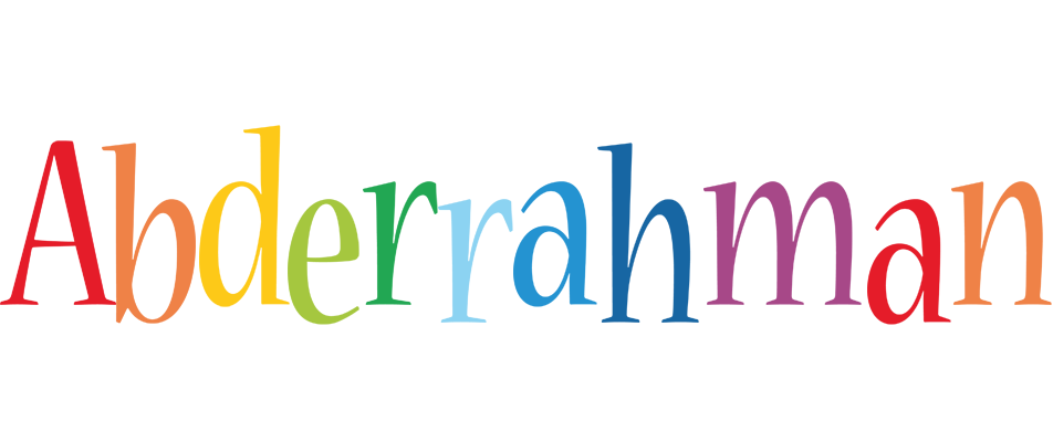 Abderrahman birthday logo