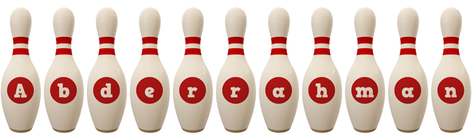 Abderrahman bowling-pin logo