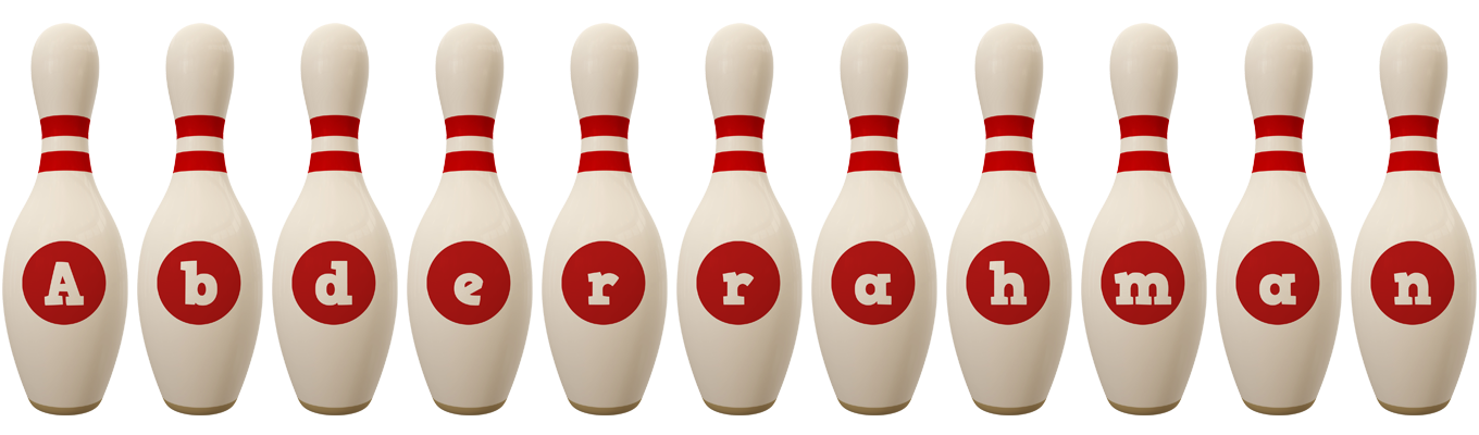 Abderrahman bowling-pin logo