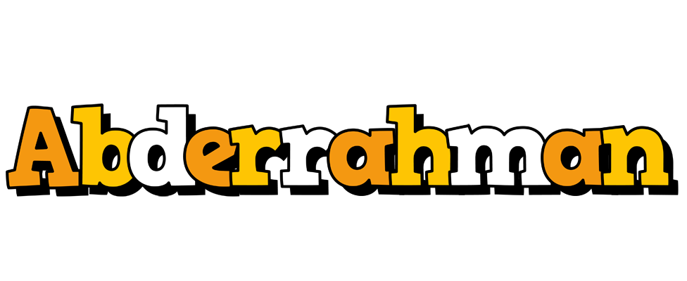 Abderrahman cartoon logo