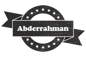 Abderrahman grunge logo