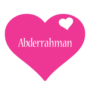 Abderrahman love-heart logo