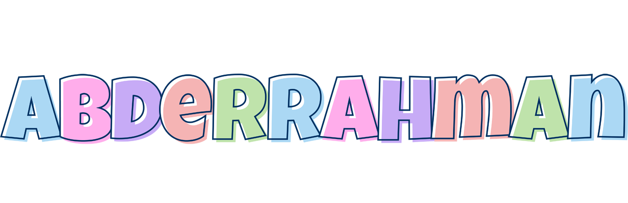 Abderrahman pastel logo