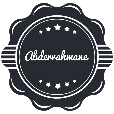 Abderrahmane badge logo