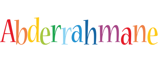 Abderrahmane birthday logo