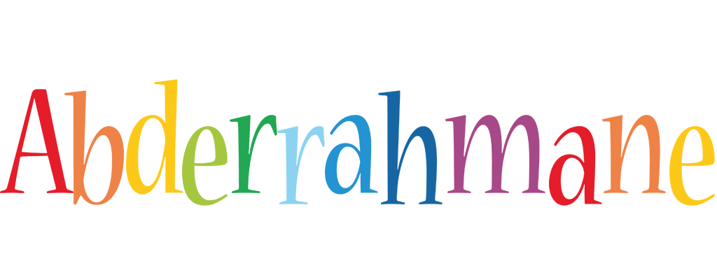 Abderrahmane birthday logo