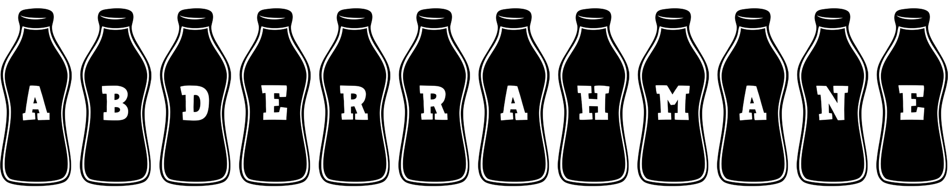 Abderrahmane bottle logo