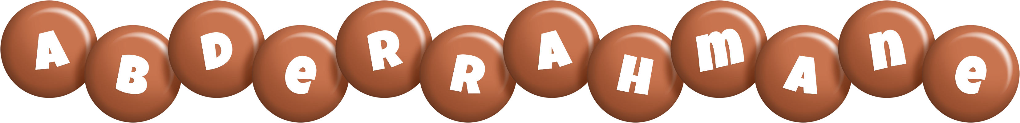Abderrahmane candy-brown logo