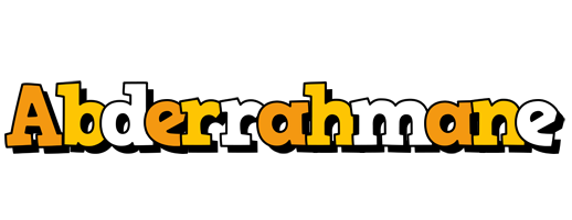 Abderrahmane cartoon logo