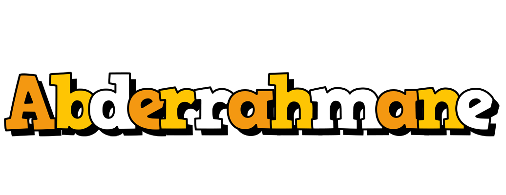 Abderrahmane cartoon logo