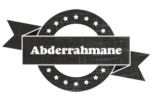 Abderrahmane grunge logo