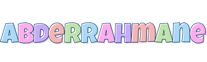 Abderrahmane pastel logo