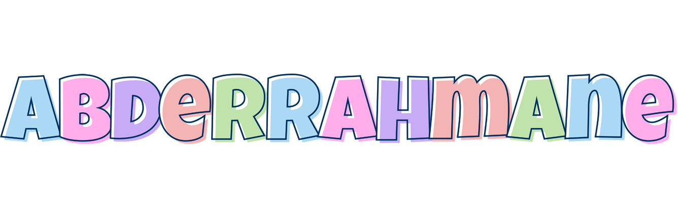 Abderrahmane pastel logo