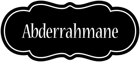 Abderrahmane welcome logo