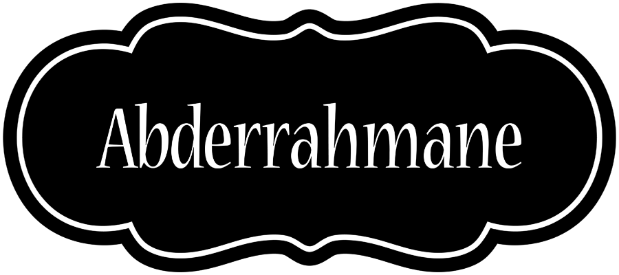 Abderrahmane welcome logo