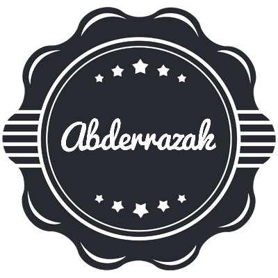 Abderrazak badge logo