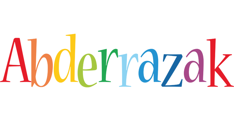 Abderrazak birthday logo