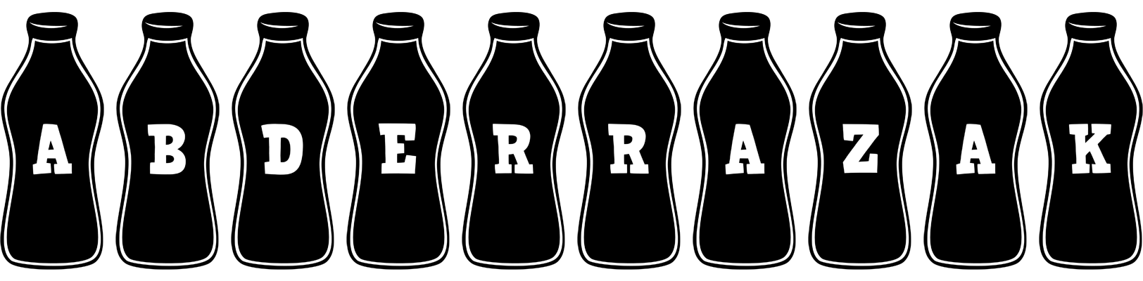 Abderrazak bottle logo