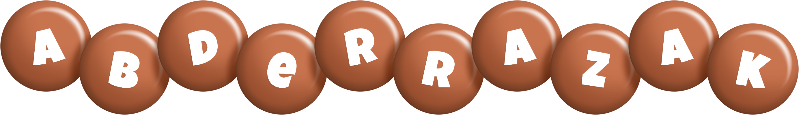 Abderrazak candy-brown logo