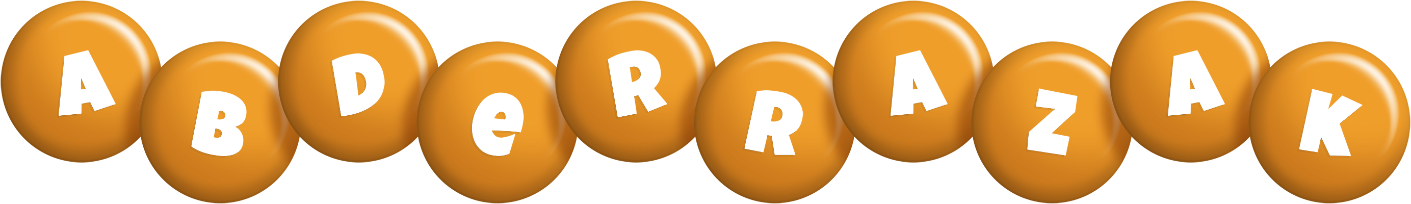Abderrazak candy-orange logo