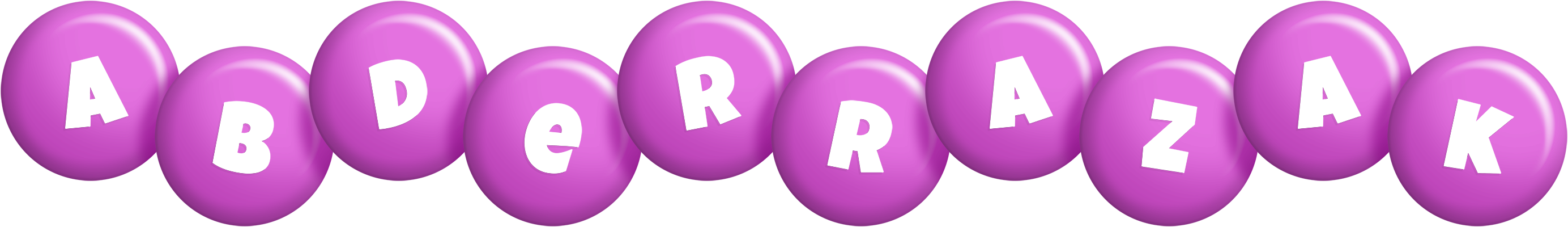 Abderrazak candy-purple logo