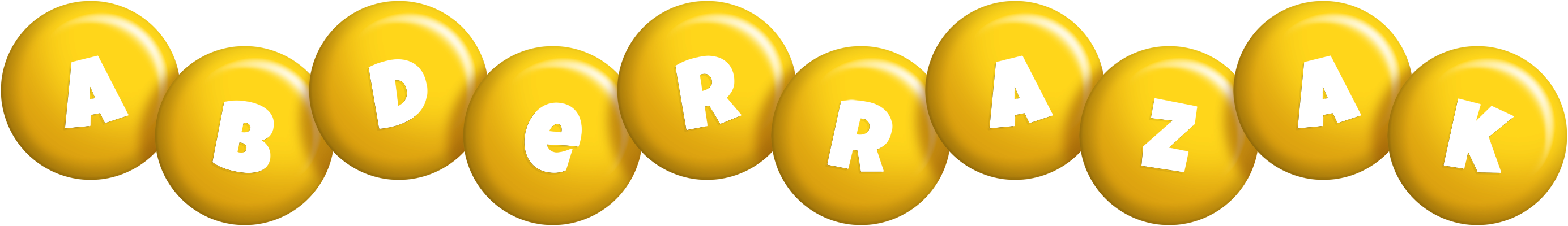 Abderrazak candy-yellow logo
