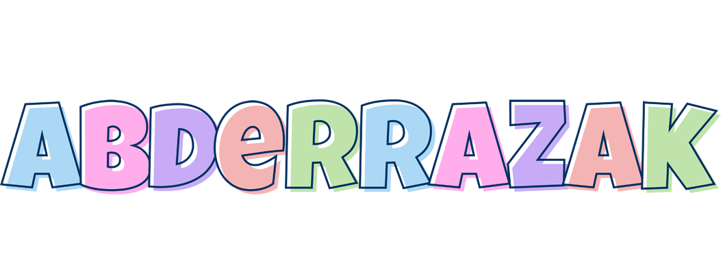 Abderrazak pastel logo