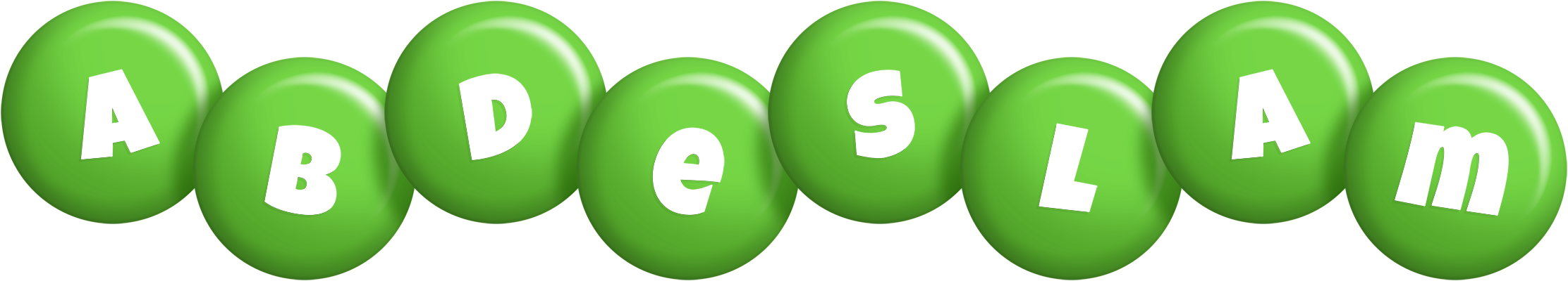 Abdeslam candy-green logo