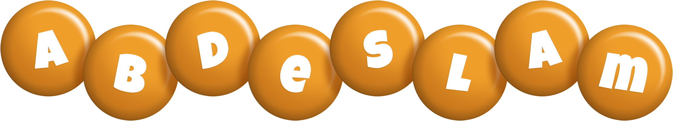 Abdeslam candy-orange logo