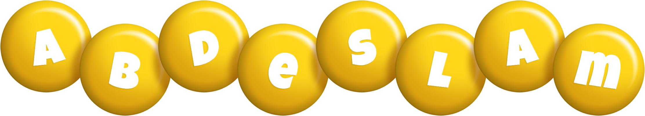 Abdeslam candy-yellow logo
