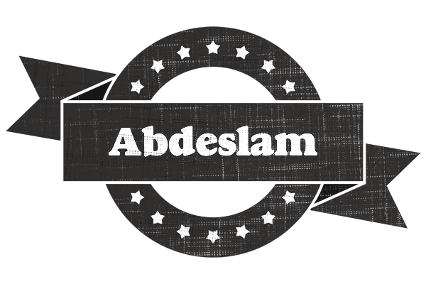 Abdeslam grunge logo