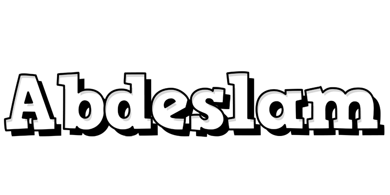 Abdeslam snowing logo