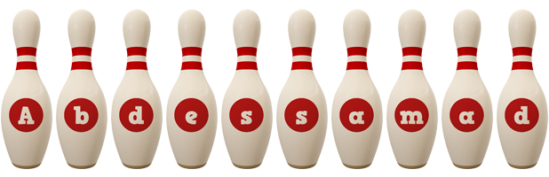 Abdessamad bowling-pin logo