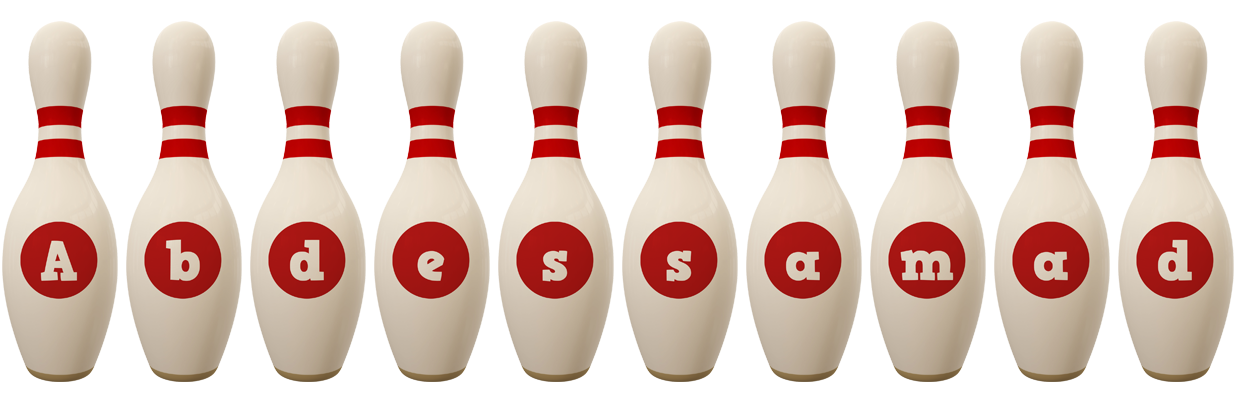 Abdessamad bowling-pin logo